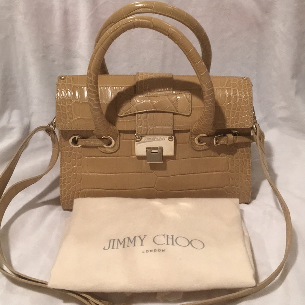 Jimmy Choo Rosilee Crocodile Purse